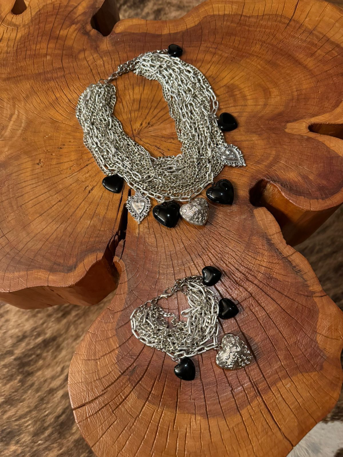 Set Elegante Plateado Clásico