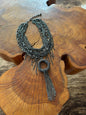 Collar Elegante Negro Largo