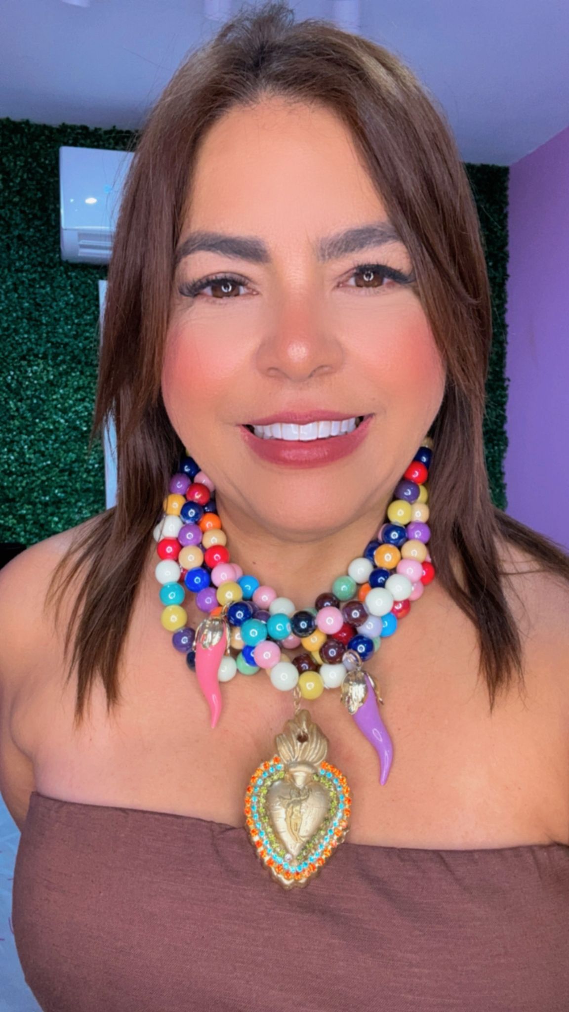 Set Elegante Multicolor Perlas