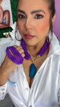 Elegante Morado Turquesa