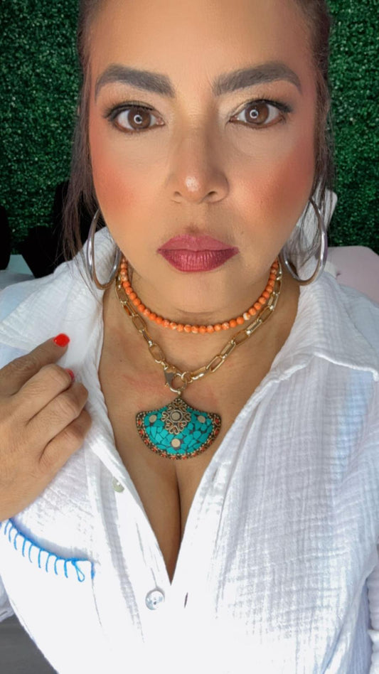 Collar Elegante Turquesa