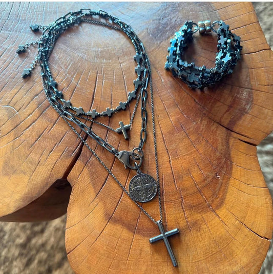 Set 3 Collares y Pulsera Premium