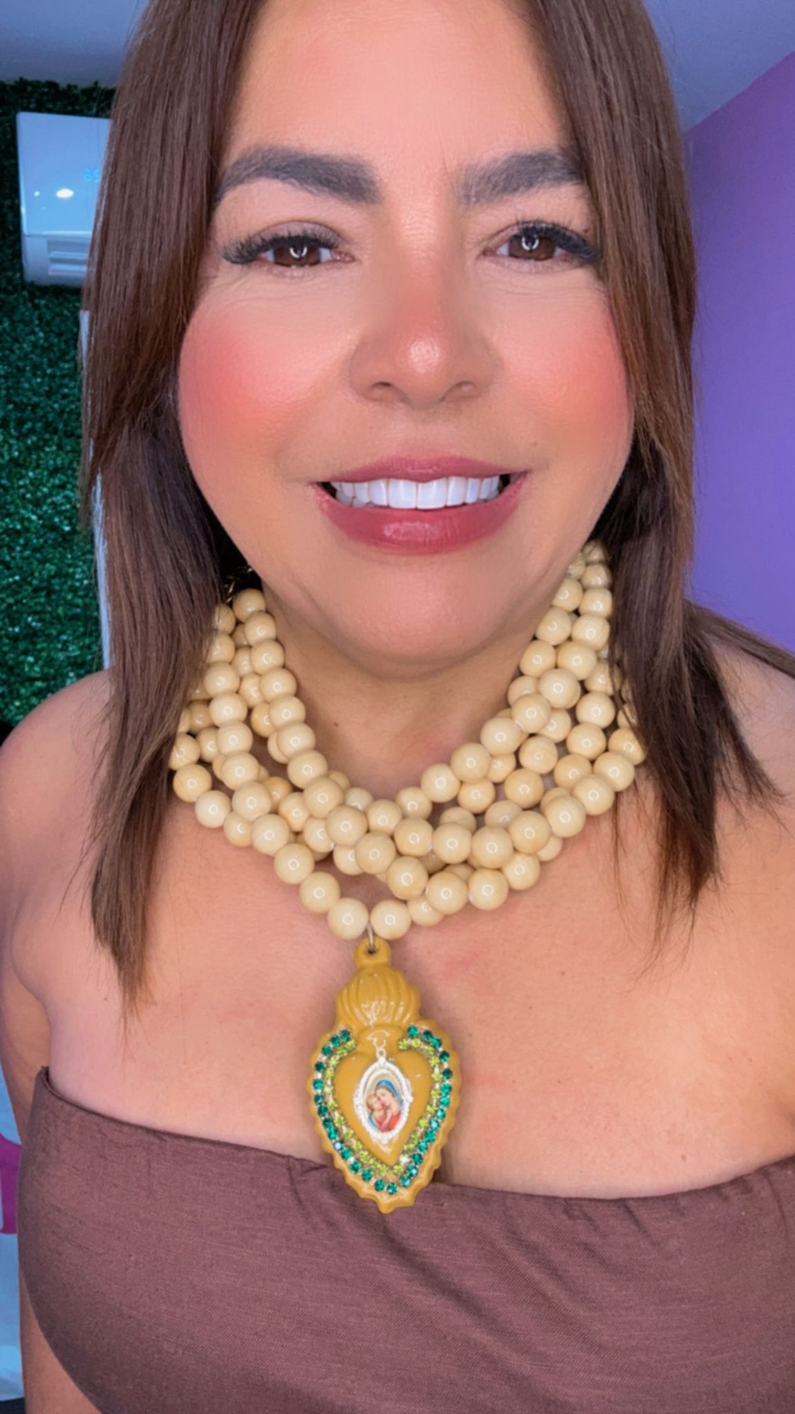 Set Elegante Perlas Doradas