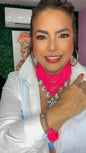 Set Elegante Fucsia Brillo