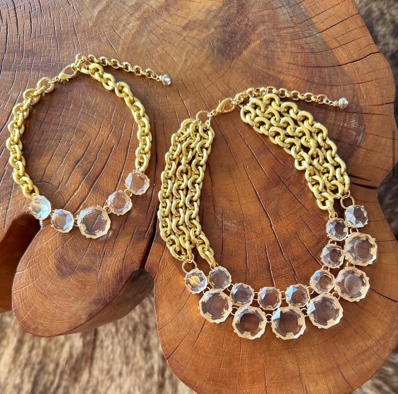 Set Dorado Elegante Brillo