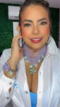 Set Elegante Lila Brillo