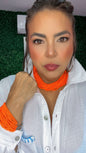 Set Elegante Naranja Brillo
