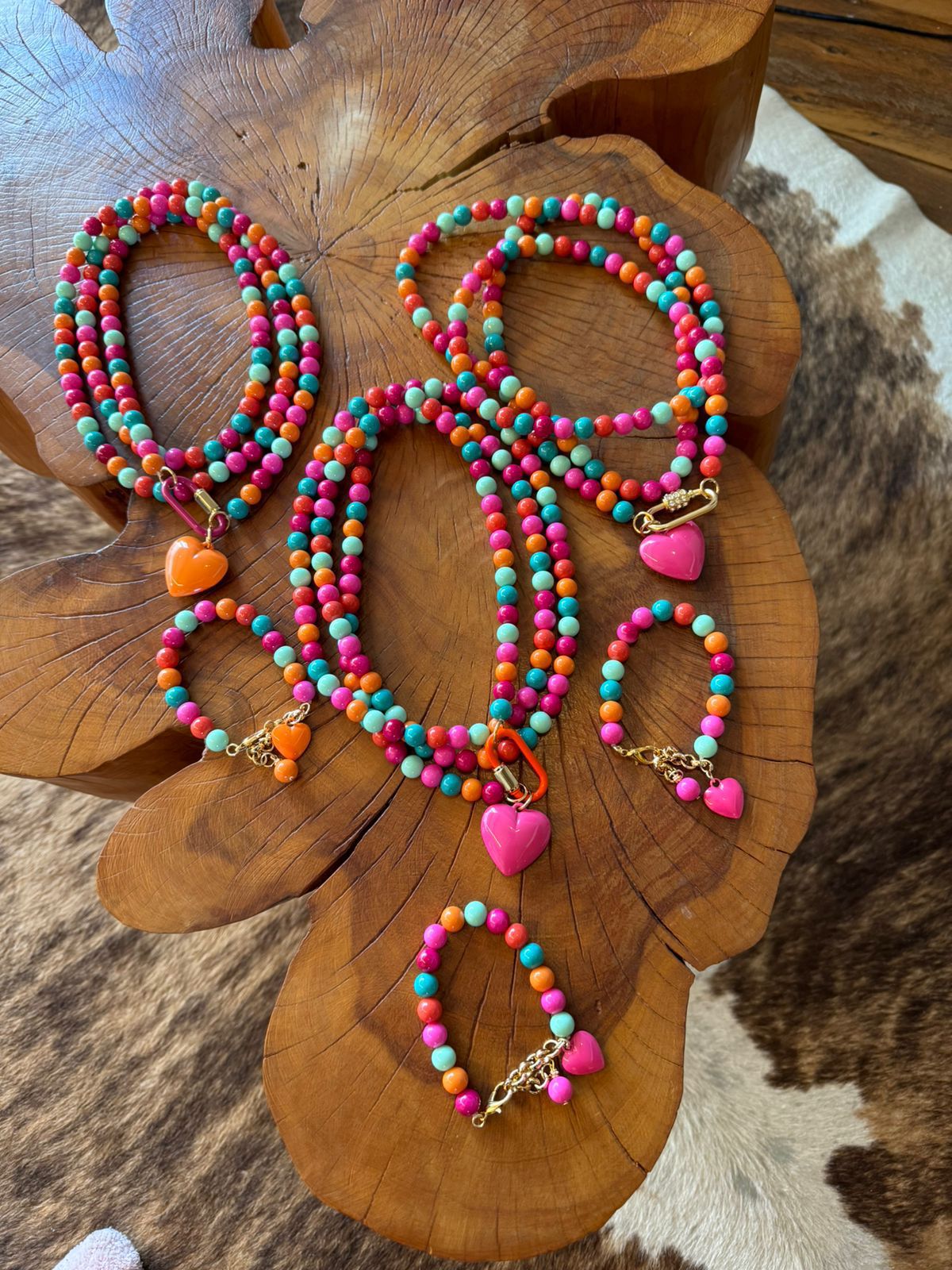 Set Collar y Pulsera Multicolor