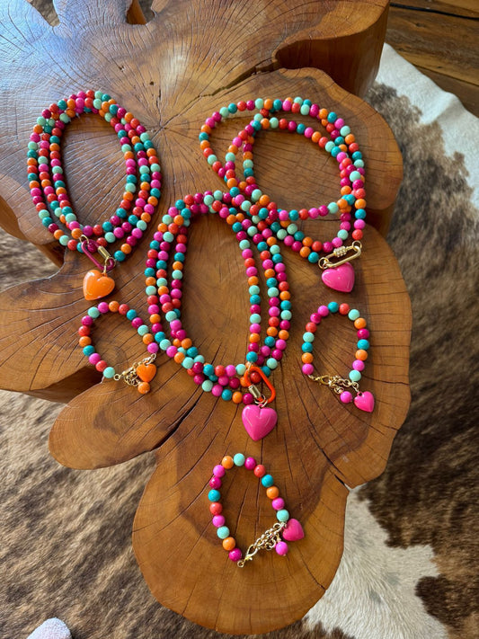 Set Collar y Pulsera Multicolor