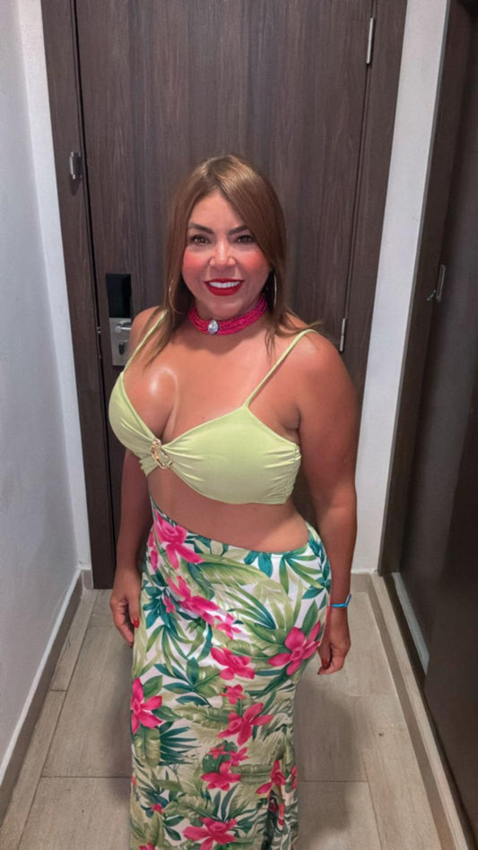 Traje Floral Verano Casual