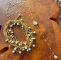 Set 2 Collares Dorado Elegante Perlas