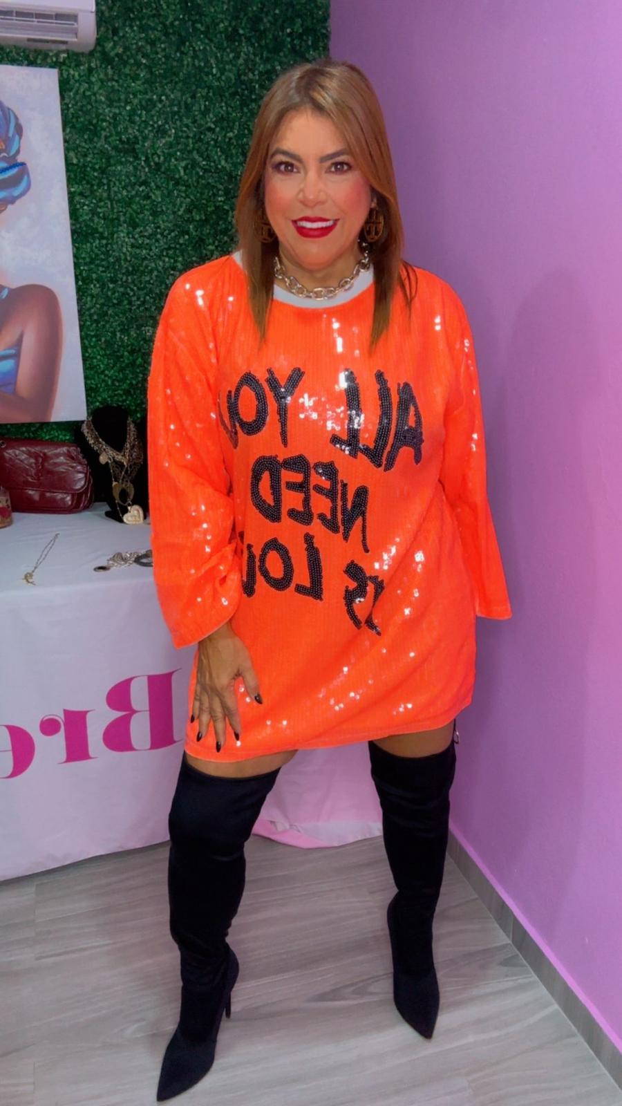 Camisón Oversize Naranja Casual